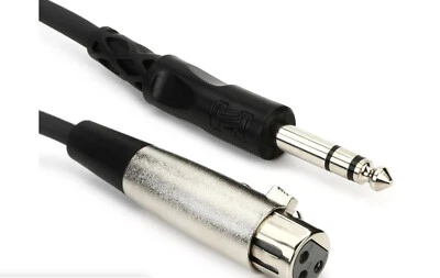 Interconexión equilibrada Hosa STX-110F XLR3F a 1/4" TRS. XLR hembra de 10' a 0,25"" Foto 1 de 4