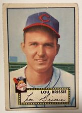 1952 Topps Baseball Lou Brissie - Cleveland Indians - See Pics