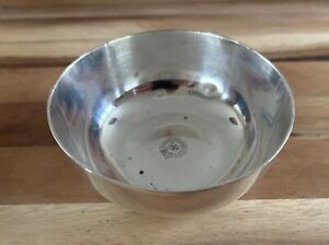 1920s Charente Steamship Company silver pkated Elkington bowl, 5”x2”, full marks