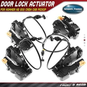 Set of 4 Door Latch Lock Actuators Assembly for Hummer H2 2008 2009 Front & Rear - Picture 1 of 8