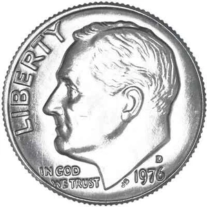 1976 D Roosevelt Dime Uncirculated US Mint - Picture 1 of 2