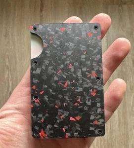 RIDG Wallet Slim Carbon Fiber 3k With Money Clip Brand New UK Slim Men's NEW