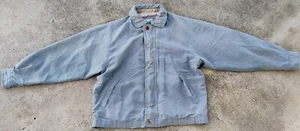 Forest Club by Rainforest Mens Light Blue Distressed Zipper Button Jacket Size M - Picture 1 of 11