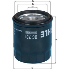 Oil filter Oc731 70354173 by mahle original