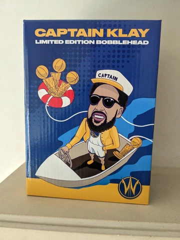 Santa Cruz Golden State Warriors 2023 Captain Klay Thompson Bobblehead SGA 3/4 Cover