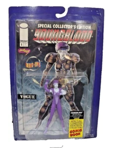 Jus Toys Youngblood " Vogue " Bendable Action Figure With Comic Book 1995 - Picture 1 of 4