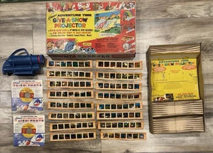 Kenner’s Adventure Time 1962 Give A Show proyector 112 diapositivas a color y 2 discos! - Imagen 1 de 23