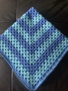 Crocheted Baby Blanket Handmade - Picture 1 of 3