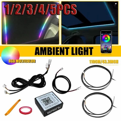 RGB крыши панорамный люк окружающий свет полоска полноцветный светодиодный люк 1-5 X - Изображение 1 из 4