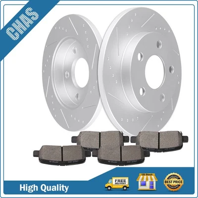 Rotores de freno traseros perforados pastillas de freno para Buick Allure Lacrosse Pontiac 2005-2014 Foto 1 de 4