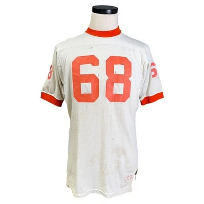 Camiseta de fútbol vintage de la escuela secundaria Ellet de los años 70 número 68 envejecida mediana Foto 1 de 4