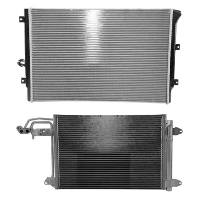 For Volkswagen Jetta 06-14 Reach Cooling BNDL-459508 Radiator & Condenser Kit Foto 1 de 2