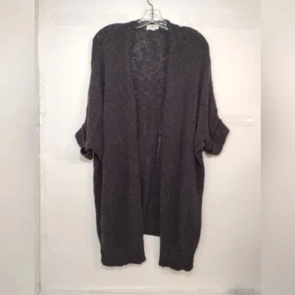 Umgee Women's Dark Grey Open Front Cardigan/Sweater Size (L) - Image 1 of 4