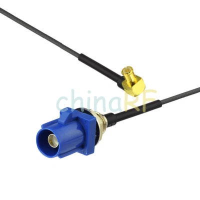 1.13 Fakra Male Panel Mount to MCX Male 16cm for GPS telematics or navigation - Image 1 of 4