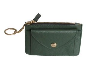 Lotis Leather ID Card Wallet w/ Key Chain RFID PROTECTED Forest Green NEW - Picture 1 of 3