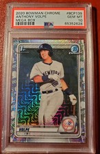 ANTHONY VOLPE 1st 2020 Bowman Chrome MegaBox #BCP139 Refractor (PSA GEM MT 10)