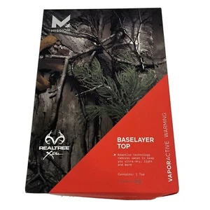 Mission Vapor Active Mens Realtree Long Sleeve Baselayer Top Size SMALL---L45 - Picture 1 of 1