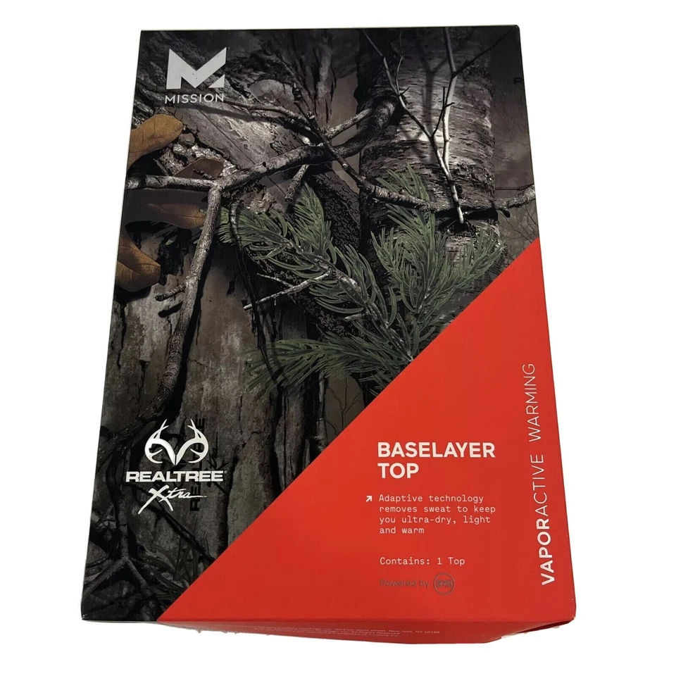 Mission Vapor Active Mens Realtree Long Sleeve Baselayer Top Size LARGE---L40 - Image 1 of 1