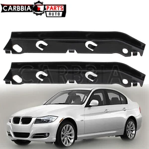 For BMW 3 Series Sedan 2006-2012 E90 Bumper Bracket Front 2PC Iron Hold Mount - Picture 1 of 9