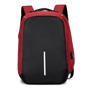Anti-Theft Waterproof Backpack External USB Charge Port 15" Laptop School Bag