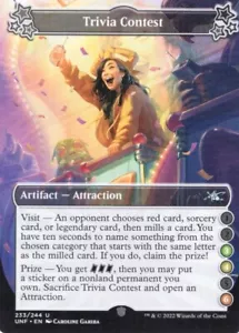 TRIVIA CONTEST (3-4-6) 233/244 UNFINITY MTG MAGIC NM (yourdeckbuilder) - Bild 1 von 1