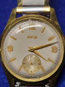 1960s Nice AVIA Manual Wind Gents Vintage Working Watch And Good Time Keeping. - Picture 1 of 8