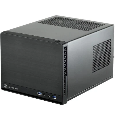 Silverstone Sugo SG13 mini-ITX Cube Case Black - SST-SG13B-Q - Image 1 of 4