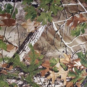 Real Tree Green Cotton Fabric - Picture 1 of 3