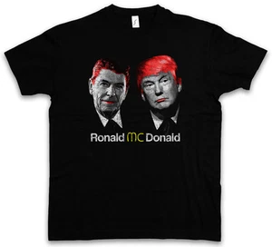 RONALD VS. DONALD T-SHIRT Regan USA Trump President Anti Stars Stripes US - Picture 1 of 1