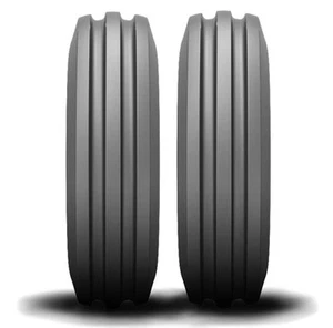 Dos neumáticos 3.50-8 3 costillas tractor delantero de jardín sin tubo Cub Cadet T/M - Imagen 1 de 3