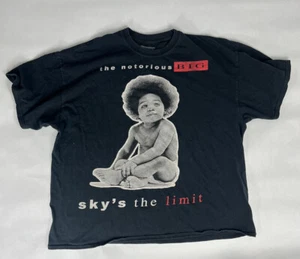 Notorious B.I.G. Rap Shirt Black Sky's The Limit 90s Retro Hip-Hop Tee 2XL - Bild 1 von 4