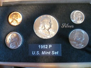 1952 P US Mint Set Silver Brilliant Uncirculated!  - Picture 1 of 8
