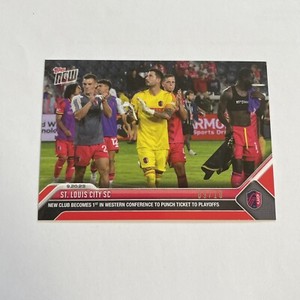 2023 Topps Now MLS 201 ST LOUIS CITY FC CLINCH PLAYOFFS RED 9/10
