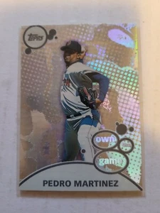2003 Topps Own the Game #OG28 Pedro Martínez Medias Rojas de Boston casi nuevo - Imagen 1 de 1