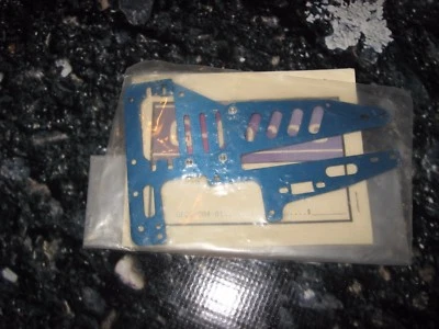 Vintage RC HPI RARE BLUE RS4 T PLATE Stamped 1.5 mm ALUMINUM (1) GFRC-004-01 - Image 1 of 2