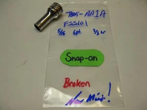 Snap-on tools 3/8" drive 5/16" SAE Semi Deep 6 point Socket FSS101 Nice! - Picture 1 of 8