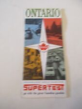 1969 Supertest: Ontario Canadian Oil Gas Station Road Map ~ Box B
