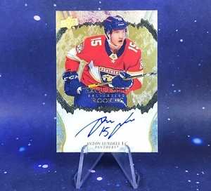 2021-22 UD Ice Anton Lundell/25 Auto Exquisito Rookie Signature Panthers Hockey - Imagen 1 de 14