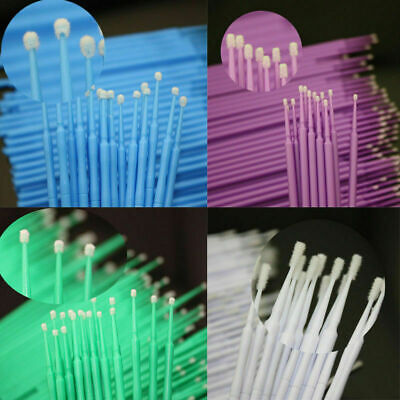 100x Dental Disposable Materials Micro Brush Tooth Applicators 1.2/1.5/2.0/2.5mm • 2.84$