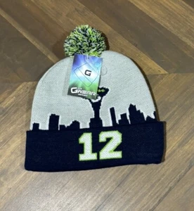 SEATTLE Seahawks 12TH Uomo Fan Vista Città, Berretto in Maglia, Cappello, Berretto - Foto 1 di 5