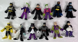 Imaginex Lot of 12 DC Batman, Robin, Joker, Pinguin, Various Figures - Picture 1 of 24