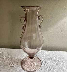 Jarrón antiguo de cristal de Murano Soffiato - Imagen 1 de 6