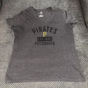 Pittsburgh Pirates MLB EST. Camiseta para mujer 1887 manga corta XL cuello en V gris - Imagen 1 de 4