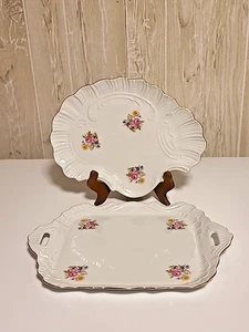 Vintage Haas Czjcek Fine Porcelain Platters, Czech Republic - Picture 1 of 5