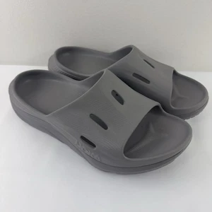 HOKA One One ORA Recovery Slide 3 Gray Men’s Size 10 Comfort Sandals - Picture 1 of 8