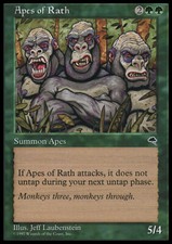 Magic the Gathering MTG Apes of Rath (214) Tempest   NM