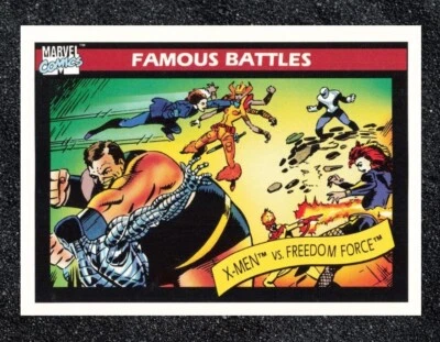 1990 Impel Marvel Universe Series 1 Trading Card X-Men vs Freedom Force #118 - Image 1 of 2