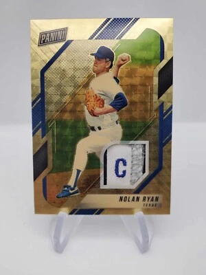 Etiqueta de lavandería súper prismática dorada 1/1 Panini Prizm VIP 2001 Nolan Ryan una de una Foto 1 de 3