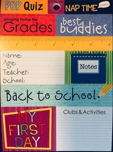 Elementary School My First Day Nap Time Cardstock Best Buddy  Scrapbook Stickers - Picture 1 of 1