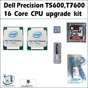 Dell Precision T5600,T7600 CPU Processor Upgrade Kit to 16 Core E5-2687w,E5-2690 - Picture 1 of 4